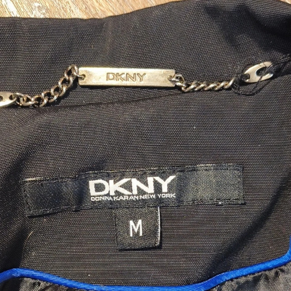 DKNY Women's Classic Black Pea Coat - Picture 2 of 4